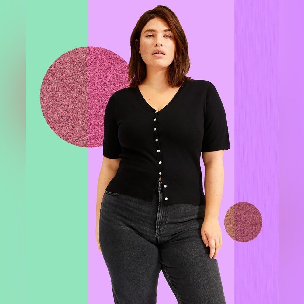 Everlane cotton-merino short sleeve cardigan